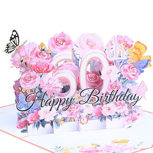 60 o[Xf[J[h 3D |bvAbvo[Xf[J[h a  J[h ⃁bZ[WJ[ht nbs[o[Xf[J[h HAPPY BIRTHDAY Mtg J[h jJ[h O[eBO