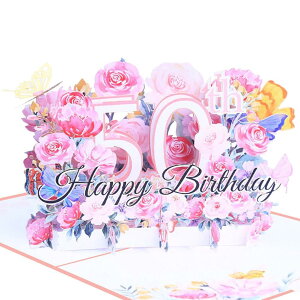 50 o[Xf[J[h 3D |bvAbvo[Xf[J[h a  J[h ⃁bZ[WJ[ht nbs[o[Xf[J[h HAPPY BIRTHDAY Mt gJ[h jJ[h O[eBO