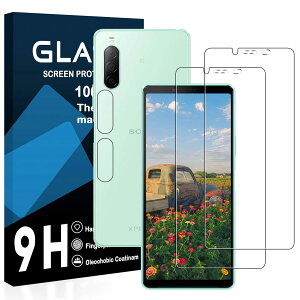 �y2���t���t�B����+2�������Y�t�B�����z Xperia 10 II �K���X�t�B���� ���Y���ɎqAGC�f�� �G�N�X�y���A 10 II SO-41A SOV43 �ی�t�B���� �y �d�x9H ���Y���ɎqAGC�f�� �C�A�[�� ��U�h�~ �w��h�~ ����