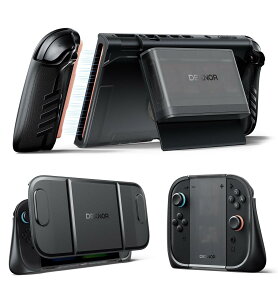 Dexnor Nintendo Switch 2 �p �P�[�X �h�b�L���O�Ή��J�o�[ �ό`�O���b�v�����O���\�Ȏ��C�J�[�h�z���_�[�t�� 5�Q�[����2SD�J�[�h���[�������\�L�b�N�X�^���h���t�����g�J�o�[���l�ԍH�w��