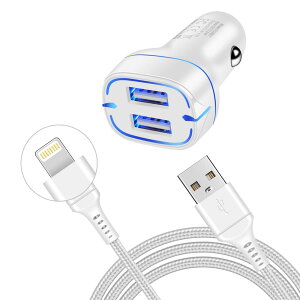 VK[\Pbg USB J[`[W[  iPhone [d USB-A 2|[g yԍڏ[d LightningP[ut 1.8mz CgjO [d ^ y  [d iphone VK[\Pbg ACtH USB 4.8A
