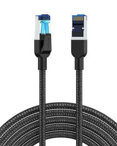 Jeavdarn LAN�P�[�u�� CAT8 1m �����P�[�u�� ���� �J�e�S���[8 40Gbps 2000MHz �L��LAN�P�[�u�� ���b�V�� �ܐ܂�h�~ F/FTP�V�[���h PS5 Xbox ���f�� ���[�^�[ �p�\�R�� �Ή�