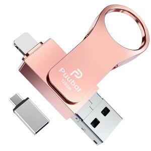 128GB USB[yƊEvV pAvsvz4in1iPhoneΉusbtbVhCu e USB 3.0 tbVIOS/Android/PC/Macbook/Ή iphonepusbACtH obNAbv 