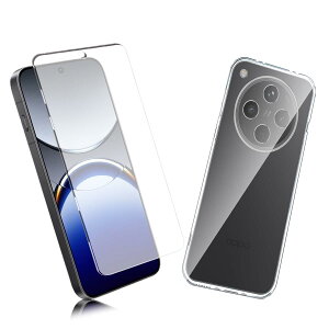 �y2���Z�b�g�z1�� FOR OPPO Find x8 �p�̃K���X�t�B���� + 1�� FOR OPPO Find x8 �p�̕ی�J�o�[�����ی� TPU �\�t�g �V���R���P�[�X �����K���X / �d�x9H / ������/�ی�t�B���� PCduoduo