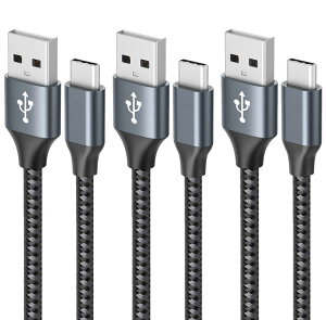 USB Type C P[u y3{Zbg 1m/1m/2mz3A }[d c^Cv QuickCharge3.0Ή f[^] ϋviCf Samsung Galaxy S10 / Note / Huawei P30 / P20 lite / Sony Xperia XZ2 / XZ3 / Nintendo Switch / GoPro Hero 5