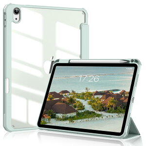 SQBEBS iPad 11 P[X A16 iPad 11/10 10.9C` obNJo[ yVz_[t O܂X^h Touch IDƃI[gX[v@\Ή y ^ h~ PUU[ TPU Cg