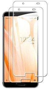 �y2���Z�b�g�zAQUOS sense3 / sense3 lite SH-M12 �K���X�t�B���� �����K���X�t�B���� �t�B���� ���{�f�ސ� �t���ی�t�B���� ��ʕی� �K���X�J�o�[ �ɔ�0.33mm �����ߗ� �ώw�� ������ 2.5D ���E���h�G