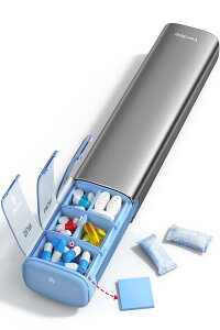 Vaydeer Pill Organizer �s���P�[�X 1�T�� 1��2�� ��P�[�X ������ �T�v�������g�P�[�X �g�їp �����i�O���[�j