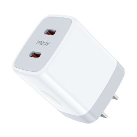 iPhone タイプ C コンセント 25W PD 2ポート typec 急速充 電器【PD3.0・PPS対応・PSE認証】FodLop タイプc 充電器 USC-C スマホ電源 充電器 Android 充電器タイプc iPhone15/15 pro/15plus/14/13/11,iPad,Galaxy,Aquosなど