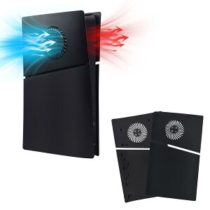 Mcbazel �V�^ PS5 Slim�����p�t�F�C�X�v���[�g ��p���t�� ���M�΍� ���h�~ �ی�P�[�X�J�o�[PS5 Slim�f�W�^���ł̂ݑΉ� PS5 Pro��Ή�-�u���b�N