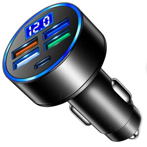 KANOYO J[`[W[ y66W 5|[gzԍڏ[d USB-C & USB VK[\Pbg PD 20W+QC3.0|[g yʉ}[d dv LED\ J[pi 12V-24VԑΉ iPhone 15/14/13/12/11/X/8 MacBook ^ubgȂǂ