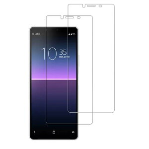 KPNS �K���X�t�B���� Xperia 10 II SOV43 SO-41A �p (2��)�K���X�t�B���� ���{���Ɏq�f�ލ̗p �S�� �ی�t�B���� �����K���X �t�B����