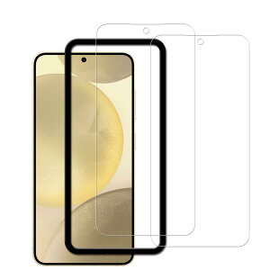 KPNS �K���X�t�B���� Galaxy S25/Galaxy S24 5G SCG25 SC-51E �p (2��)�K���X�t�B����+ �K�C�h�g�t�����{���Ɏq�f�ލ̗p �S�� �ی�t�B���� �����K���X �t�B����