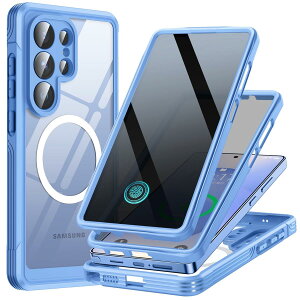 MESTRIEV Galaxy S26 Ultra �p �P�[�X�y�`�����h�~�EMagSafe�Ή��E�ČRMIL�K�i�z�S�ʕی� 9H�����K���X �ϏՌ� �ی�t�B�����t�� �ϋv�� �y�� ���菝�h�~ �}�O�l�b�g���� ���C�� ���X�[�d�Ή� �w�ʃN��