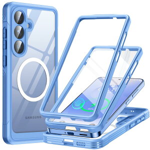 MESTRIEV Galaxy S26 �p �P�[�X�yMagSafe�Ή��E�ČRMIL�K�i�z�S�ʕی� 9H�����K���X �ϏՌ� �ی�t�B�����t�� �ϋv�� �y�� ���菝�h�~ �}�O�l�b�g���� ���C�� ���X�[�d�Ή� �w�ʃN���A ���ʕی� �X�}