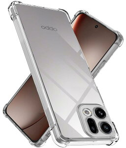 �Ή� OPPO Find X9 �P�[�X �N���A OPG07 / CPH2797 �Ή� TPU ���^ �y�� �ϏՌ� �ČRMIL�K�i�擾 ����~�� ���ϖh�~ �h�o ��̌^ �l�C �g�уJ�o�[(�N���A)