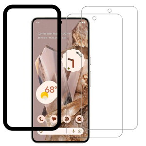 KPNS For Google Pixel 8 Pro �K���X�t�B���� �t���ی�t�B���� ���Y���Ɏq�f�ސ� 9H �\�ʍd�x �����K���X �Ϗ��� ��ʕی�t�B���� 2���Z�b�g �K�C�h�g�t��