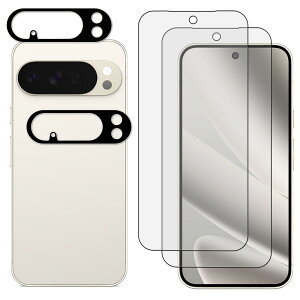 KPNS �A���`�O���A Google Pixel 10 Pro XL �p�� �T���T���K���X�t�B���� (2��) + �J�����t�B���� (2��) �w��h�~ ���˖h�~ ���炳�� �Q�[������ ���Y�Ɏq�f�ސ� �����K���X �ی� �t�B����