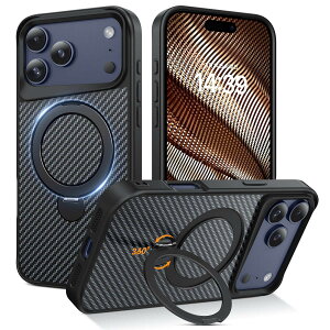 �y20 25�E�Y�f�@�ۖ͗l�zDOMAVER iphone 17 Pro Max �P�[�X �Y�f�@�ۖ͗l ��_360°��]�X�^���h �c�����Ή� �}�O�l�b�g���� MagSafe�Ή� �X�g���b�v�z�[���t�� ���������� �A�C�t�H�� 17 �v�� �}�b�N�X 
