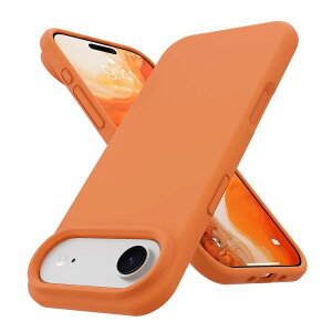 EUMADOVE �Ή� iPhone 17 Air �P�[�X �ϏՌ� ����~�� �y�� ��� �V���R���P�[�X ���^ �l�C ��i �w��h�~ �ϖ��C �X�}�z�P�[�X (�I�����W, iPhone 17 Air)
