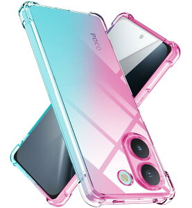 �Ή� Xiaomi POCO X8 Pro �P�[�X �N���A TPU ���^ �y�� �O���f�[�V�����F �P�[�X �ϏՌ� �ČRMIL�K�i�擾 ����~�� ���ϖh�~ �h�o ��̌^ �l�C �g�уJ�o�[(�s���N�O���[��)