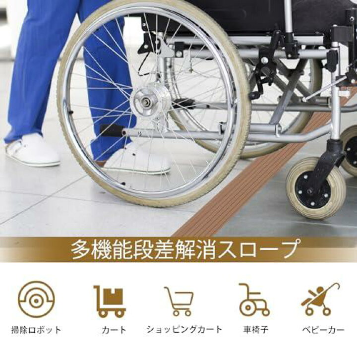 楽天市場】段差プレート 段差解消スロープ室内用 粘着付き ポータブル 