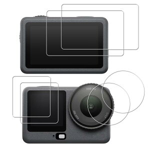 �y2+2������zKPNS ���Y�Ɏq�f�ސ� �Ή� Osmo Action 6 �K���X�t�B���� (2��) + �J�����t�B���� (2��) �S�ʕی� �����K���X �ی� �t�B����