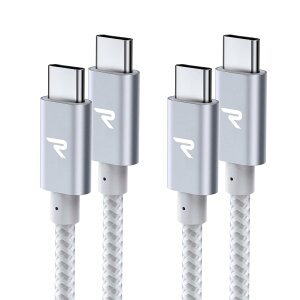 y2{ZbgzRAMPOW USB C P[uy1m+1m/Vo[ PDΉ 60W}[dzUSB-C & USB-C P[u f[^] fh~ ϋviC iPhone15V[Y[dP[u MacbookPro/iPad Pro&Air/Galaxy/SonyȂType 