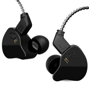 YINYOO CCZ Melody Monitor �C���z�� �L�� �}�C�N�t�� IEM HiFi Bass 1DD 1BA�n�C�u���b�h ���O���\�ȃP�[�u�� �X�}�[�g�t�H��/PC/�^�u���b�g/�Q�[��/�r�f�I/���y/�ʘb�p (�}�C�N�t���A�_�[�N�u���b�N)