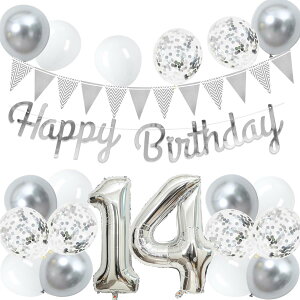 14 a o[ D Zbg 傫 40inch Vo[ a  o[ t 100cm nbs[ o[Xf[ HAPPY BIRTHDAY K[h 12inch Vo[ zCg D18pcs t Zbg q