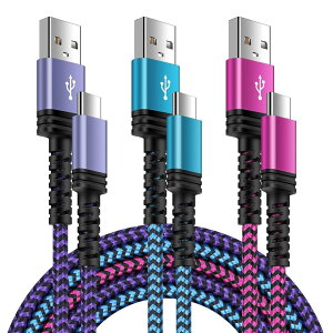 USB Type C P[u }[d y1.83M*3{/ QC3.0Ήz ^Cvc [dP[u iPhone 15[dP[u type cR[h Xperia XZ/XZ2AGalaxy S20 S10+ S9AHuawei P30 P20 P10ALG ̑Android USB-C@Ή