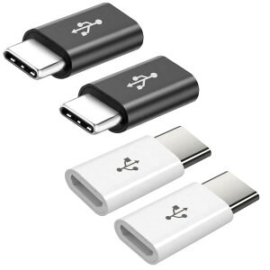 YOKELLMUX USB Type C A_v^ Micro USB(X) to Type-CA_v^ - ϊRlN^i56KRgpj USBP[u VMacBook/LG G5 / HTC 10ɑΉ \֌WȂ} ]\(4Zbg)