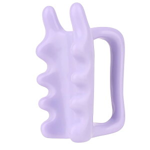 TerraShine かっさプレート 指圧代用器 マッサージツール 全身に使える美容ケアツール 血行促進 筋肉のこりをほぐす カッサ ツボ押し 取っ手付き 持ちやすい 丸い先端 ポータブル 肩こ 首 足裏