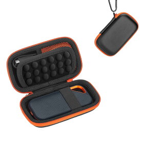TerraShine 収納ケース ハードディスク収納 防振耐圧 ハードディスク保護ケース SanDisk SSD/SanDisk E60/E80//E81に適用 専用収納ケース (オレンジブラック)