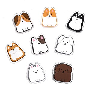 Newseego 三角クリップ(8枚入)コナークリップ 紙クリップ ブッククリップ ダブルクリップ かわいい 文房具 紙モノ整理 本の角の保護 パンチング不要 再利用可能 学校 業務用 家庭用品 クリ