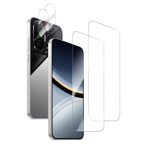 HKKAIS Xiaomi POCO F7 �t�B�����y2+2���Z�b�g�z���{���Ɏq�̗p Xiaomi POCO F7 �p �K���X�t�B���� �J�����t�B���� ���� �K���X �t�� �ی� �t�B����