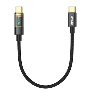 RAVIAD USB Type C P[u USB-C & USB-C P[uy0.5Mz^Cvc P[u PD3.0 QC3.0 Ή 100W/5A}[d fh~ ϋviC҂ iPhone 16 15 iPad MacBook Pro, Galaxy S24 S23 S22 S21 S20, Huawei Sony Xiaomi Pixel 