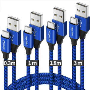 USB Type C P[uy4{Zbg 0.3m+1m+1.8m+3mzetguuds 3A }[d ^Cvc P[u f[^] ϋviC [dR[h ^Cvc Xperia XZ3 XZ2 XZ1AGalaxy S22 S21 S20 S10 S9 A30 A21 A20ANote 20/10/9/8AL