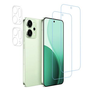 HKKAIS �u���[���C�g�J�b�g �ڂ̔��y�� 93% OPPO Reno14 5G �p �K���X�t�B���� ���{���Ɏq�̗p ���� �K���X �t����� �ی�t�B�����y2+2���Z�b�g�z