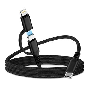 GAEF iPhone 16[d 2in1 [dP[u 0.9M ^Cv CP[u & CgjO 30W PDΉ }[d &f[^] iPhonep+Androidp @\[dR[h Type C Lightning { ϋviC҂ iphone/i