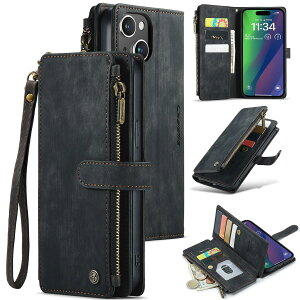 SeGinn iPhone 15 Plus �Ή� �P�[�X �蒠�^ �J�o�[ PU���U�[ �����z�f�U�C�� �X�^���h�@�\�t�� ���C�o�b�N���t�� �J�[�h���[ �R�C�����[ �A�C�t�H�� 15 �v���X �P�[�X �蒠�^ ��e�ʍ��z�^ ���[�|�P