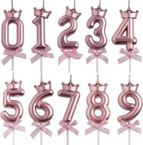 Selinear バースデーキャンドル ナンバーキャンドル 数字 キャンドル ロウソク 数字 0-9 10点セット 高級 ろうそく 誕生日 ろうそく おしゃれィー卒業パーティー