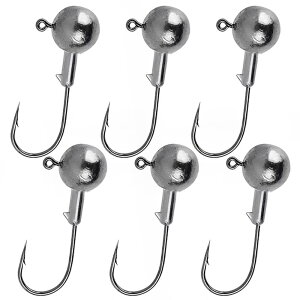 ジグヘッド 50個入り 1g/2g/3.5g/5g 丸型 ジグ ヘッド セット ルアー アジング メバリング ワーム オモリ 釣り 用品 釣り具 (3.5g)