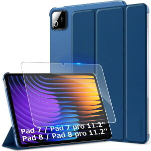[Xiaomi Pad 7 Pad 8 11.2�C���` �P�[�X �K���X�t�B���� �Z�b�g] CACOE Mi Pad 7/7 Pro �n�[�h�P�[�X Pad 8/8 Pro 20 25���p �I�[�g�X���[�v �O�܂� �ϏՌ� �y�� xiaomi �^�u���b�g �J�o�[ �l�C�r�[