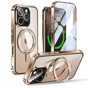 iPhone 16 Pro Max p P[X ʕی MagSafeΉ CDO 360°]X^h |bvAbvbNt ACtH16v}bNX A~op[P[X Gunwon X}zP[X 9HKX PCw 