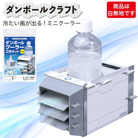 工作キット ミニクーラー ダンボールクラフト段ボール 組み立て ペイント 絵具 色ぬり 楽しい オリジナル 小学生 夏休み 自由研究 知育玩具 おもちゃ 親子 キッズ 子供 ペーパークラフト 図工 プレゼント ラッピング無料 手作り キット 粗品 景品 お配り