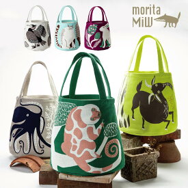 森田miW トートバッグ バッグ オシャレ ブランド カバン moritamiw くすばしタオル 楠橋紋織 morita miw (モリタミウ) ギフト メンズ レディース おしゃれ かわいい 公園の大きな樹のネコたち