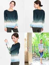 yinyangインヤンバイカラーロングスリーブヨガウェアトップスTシャツBALI182bt02