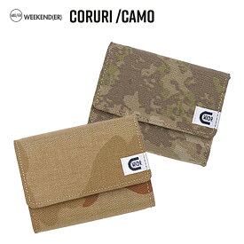 weekend(er) coruri camo カモフラージュ 柄 折りたたみ コンパクト ウォレット マイクロ 財布 weekend er ヘミングス 母の日 プレゼント 母の日ギフト