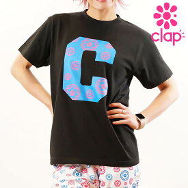 clap フィットネス ウェア クラップ フィットネスウェア レディース 半袖 Tシャツ トップス HANAMARU C-LOGO ロゴTee 新作